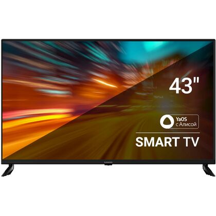 Телевизор 43" SunWind SUN-LED43XU400 Smart TV (Яндекс.ТВ), 4K Ultra HD, 60 Гц, HDMI х2, USB х1, чёрный