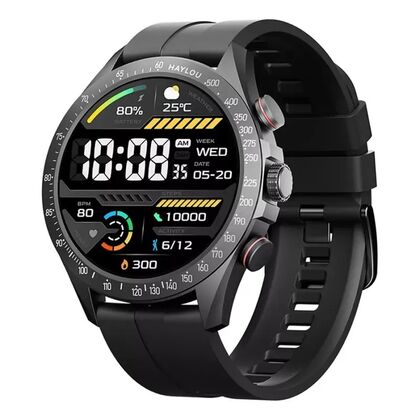 Умные часы Haylou Solar Pro, Черный силиконовый,350mAh, EU