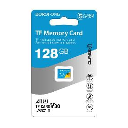 Карта памяти microSDXC Borofone TF high speed 128Gb Class 10 без адаптера (6931474701251)