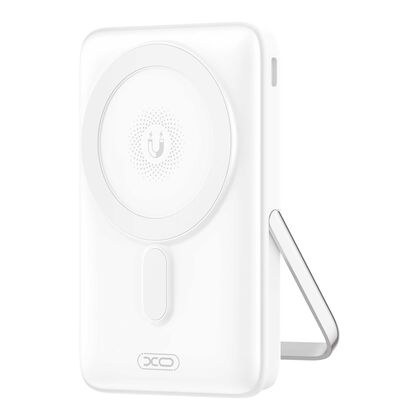 Внешний аккумулятор 10000mAh -XO- PR233, Type-C x1 PD30W, QC3.0, магнит, беспроводная зарядка, дисплей, белый