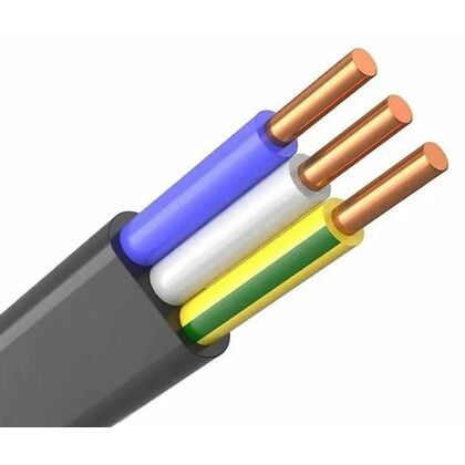 Кабель силовой ВВГпнг(А)-LS ок (N/ PE) 3х1,5 -0,66 ГОСТ, Rcable (00-00465606) кратность заказа 100 м