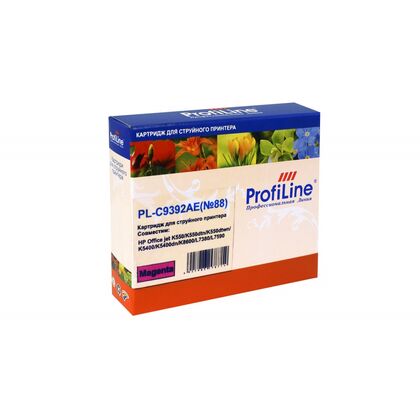 Картридж HP OJ C9392AE (№88) Meganta ProfiLine 23мл. (Office jet K550/ K550dtn/ K550dtwn/ K5400/ K5400dn/ K8600/ L7380/ L7590)