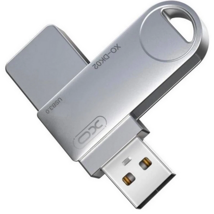 Флеш-накопитель -XO- 128Gb USB3.0 DK02 Серебристый (6920680825912)