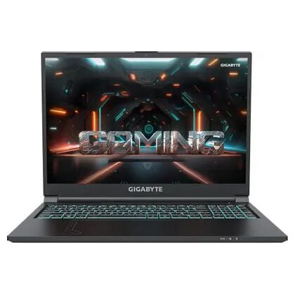 Ноутбук Gigabyte 16,0"/ Intel i7-12650H (2.3GHz до 4.7GHz)/ 16Гб/ SSD 512Гб/ GeForce RTX 4050 6Gb (1920x1200) IPS/ No ODD/ DOS/ Черный G6 (MF-G2KZ853SD)