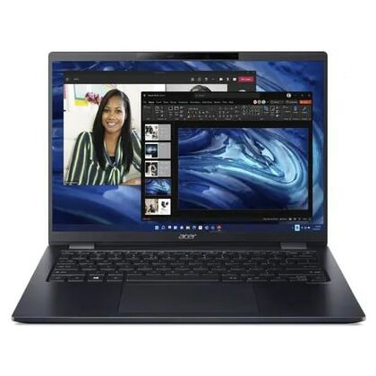 Ноутбук Acer 14,0"/ Intel i7-1065G7 (1.3GHz до 3.9GHz)/ 16Гб/ SSD 512Гб/ Intel Iris Xe Graphics (1920x1200) IPS/ No ODD/ Win 11 Pro/ Черный TMP614P-52-74QX (