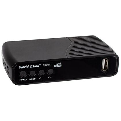 Приставка TV World Vision T644M2 64МБ, Full HD, 2хUSB, IPTV, T/ T2/ C, пластик, GX6701