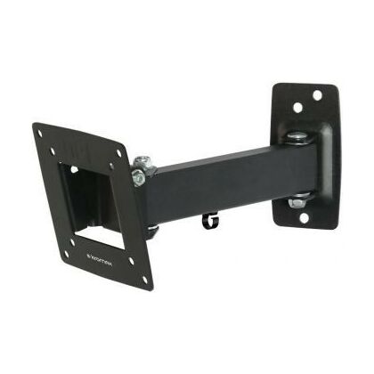 Крепление для ТВ поворотно-выдвижной и наклонный 10"-28" Kromax OPTIMA-103 нагрузка max 25 кг, наклон -12/ +15°, поворот ±90°, от стены 220 мм, чёрный