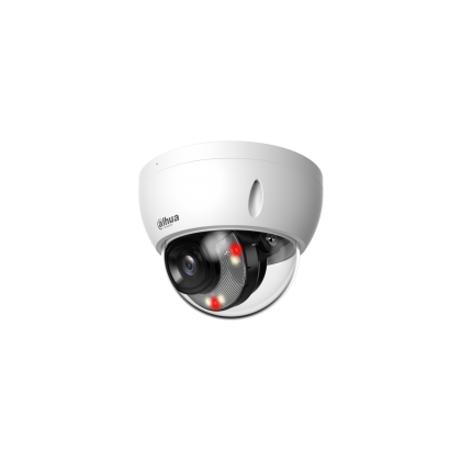 Видеокамера IP 4 Mp уличная Dahua купольная, f: 2.8 мм, 2688*1520, ИК: 30 м, LED:30 м, антивандальная, карта до 256 Gb, микрофон (DH-IPC-HDBW2449EP-S-