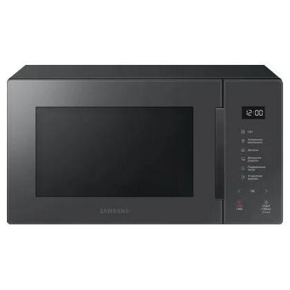 Микроволновая печь соло Samsung MS23T5018AC/ BW антрацит (800 Вт, объем - 23 л, управление: сенсарное)