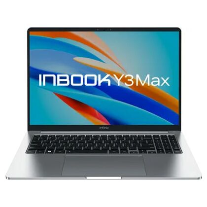 Ноутбук Infinix 16,0"/ Intel i5-1235U (1.3GHz до 4.4GHz)/ 16Гб/ SSD 512Гб/ Intel Iris Xe Graphics (1920x1200) IPS/ No ODD/ DOS/ Серебристый Y3 Max YL613 (710
