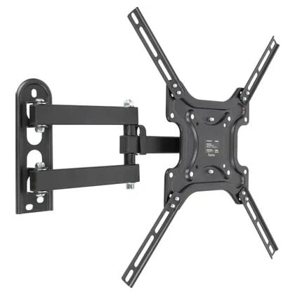 Крепление для ТВ поворотно-выдвижной и наклонный 32"-65" Hama R1 118156 нагрузка max 25 кг, VESA max 400 х 400, чёрный