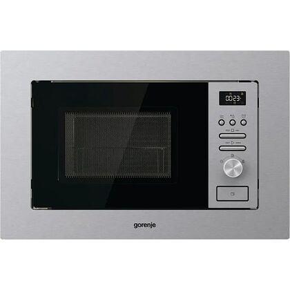 Микроволновая печь встраиваемая Gorenje BMI201AG1X серебристый (20 л, мощность - 800 Вт, электронное)