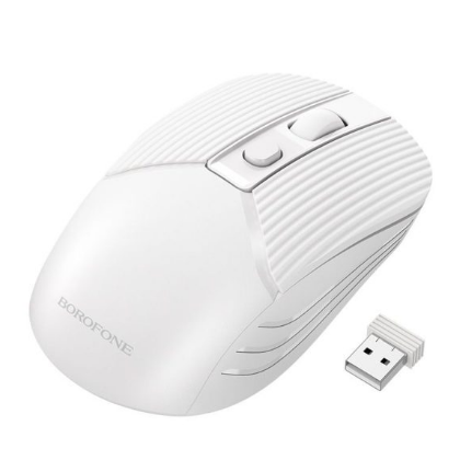 Мышь Borofone BG5 2.4G business winner оптическая, беспроводная, USB, офисная, Белый