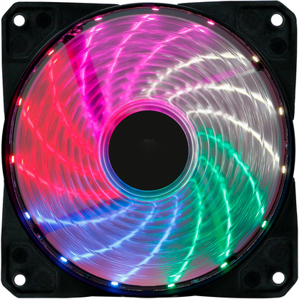 Система охлаждения Для корпуса Oklick (RGB, 1500 об/ мин, 3 Pin, 4pin molex, 120 мм) OG-CF120RGB2-BK