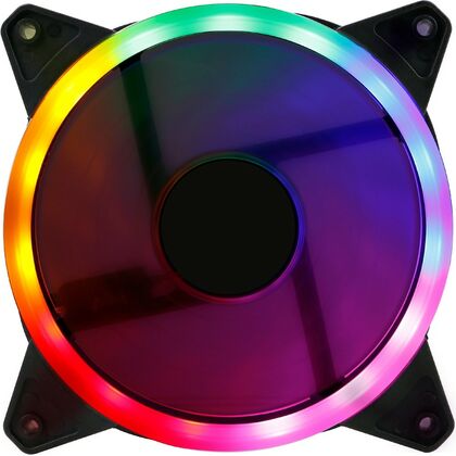 Система охлаждения Для корпуса Oklick (RGB, 1200 об/ мин, 3 Pin, 4pin molex, 120 мм) OG-CF120RGB3-BK
