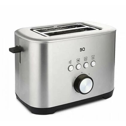Тостер BQ T1010 серебристый (800 Вт, количество обжаривания - 7)