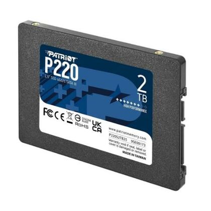 Твердотельный накопитель SSD  2000ГБ Patriot P220 (Скорость чтения/ записи: 500.00Мб/ сек./ 550.00Мб/ сек) P220S2TB25