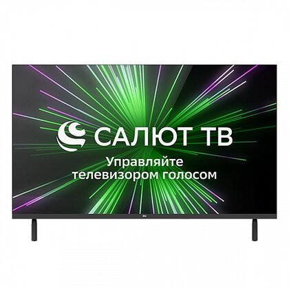 Телевизор 32" BQ 32FSF02B Smart TV (Салют ТВ), HD, 60 Гц, HDMI х3, USB х2, чёрный