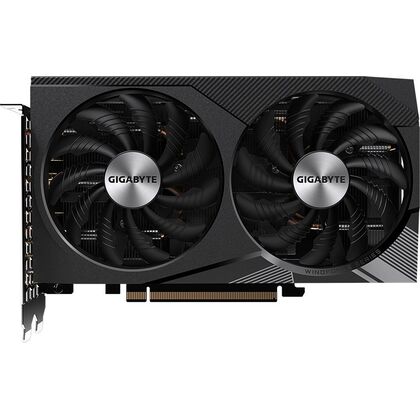 Видеокарта Gigabyte PCI-E 4.0 GV-N3060WF2OC-12GD 2.0 NVIDIA GeForce RTX 3060 12Gb 192bit GDDR6 1792/ 15000 HDMIx2 DPx2 HDCP Ret
