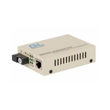 Медиаконвертер Nikomax GL-MC-UTPF-SC1G-18SM-1550-N (WDM SC 10/ 100/ 1000Mb, 20 Km, ТХ1550) + БП