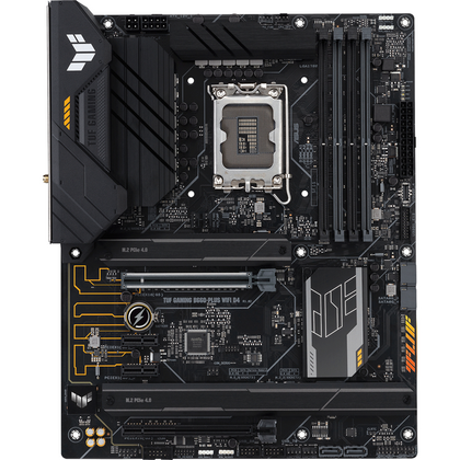 Материнская плата Asus LGA1700: TUF GAMING B660-PLUS WIFI D4[B660,4*DDR4,2*PCI Ex1,2*PCI Ex16,4*SATA3,M.2,3*USB 2.0,7*USB 3.2,HDMI,DP,ATX]