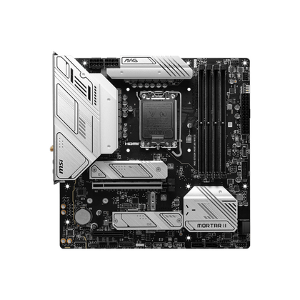Материнская плата Msi MAG B760M MORTAR WIFI II [LGA1700,B760,4*DDR5,1*PCI Ex4,4*SATA3,M.2,4*USB 2.0,3*USB 3.2,HDMI,DisplayPort,Micro-ATX]