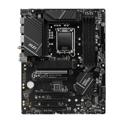 Материнская плата MSIPRO B760-P WIFI DDR4  [LGA1700,B760, 4*DDR4,2*PCIEx16, 3*PCIEx1, 4*Sata3, 2*M.2,4*USB 2.0, 3*USB3, HDMI, DP, PS/ 2,ATX]