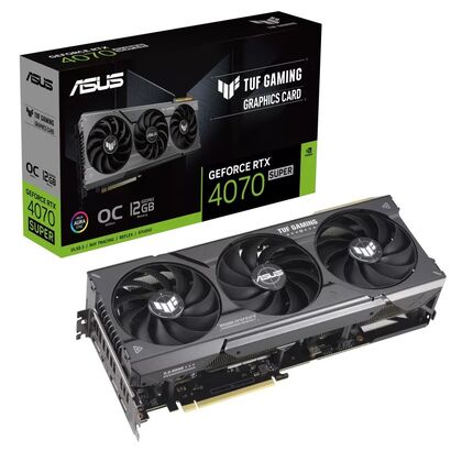 Видеокарта PCI-e: GeForce RTX 4070 Super Asus (12Gb, GDDR6X, 192 bit, DisplayPort; HDMI) 90YV0K80-M0NA00