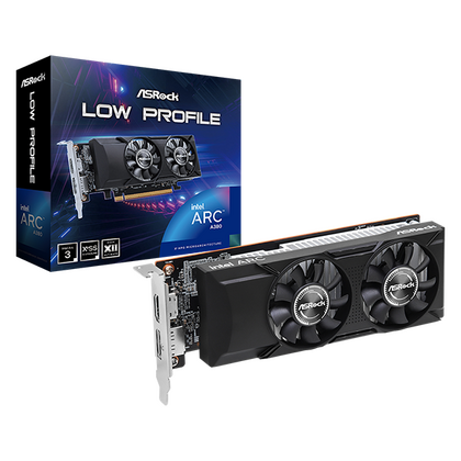 Видеокарта ASRock Intel Arc A380 Low Profile 6GB GDDR6 96 бит 1хDisplayPort, 1хHDMI