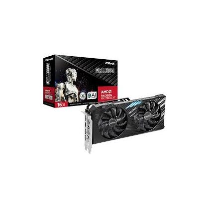 Видеокарта Asrock PCI-E  AMD Radeon RX 7600XT 16Gb 128bit GDDR6  3 x DisplayPort, HDMI