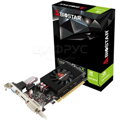 Видеокарта Biostar PCI-E GT710-2GB D3 LP NVIDIA GeForce GT 710 2Гб 64 бит DDR3 1хDVI(Dual-Link) 1хD-SUB(VGA) 1хHDMI