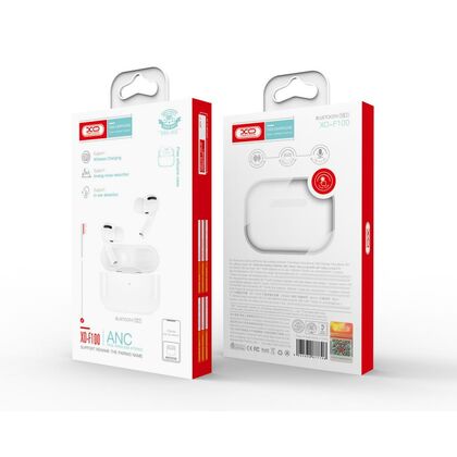 TWS наушники -XO- F100, внутриканальные, шумоподавление, микрофон,аналог AirPods Pro белый (6920680877706)