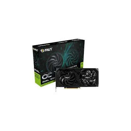 Видеокарта Palit RTX4060TI DUAL OC NVIDIA GeForce RTX 4060TI 8Гб PCI-E 4.0  128 бит GDDR6  HDMIx1 DPx3