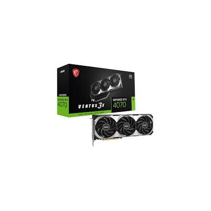 Видеокарта PCIe: GeForce RTX 4070 VENTUS 3X E1 MSI (12Гб, GDDR6, 192 бит, 3 x DisplayPort, HDMI)
