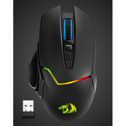 Мышь Redragon Mirage Pro оптическая, беспроводная, USB, игровая, с подсветкой, черный (71432)