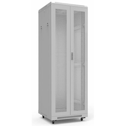 Шкаф напольный серверный 19" 42U, Ш800*В1987*Г1000, передняя дверь - перфорация, серый (NTSS-R42U80100PD/ PDD)