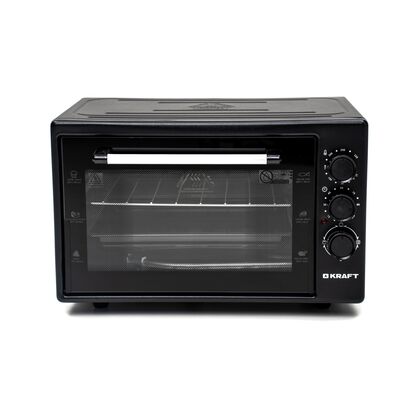 Мини печь Kraft KF-MO 3800 BL черный (1500 Вт, объем - 38 л, управление: механическое)