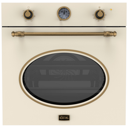 Электрический встраиваемый духовой шкаф Korting OKB 461 CRB бежевый ( объем - 64 л. t -275°)