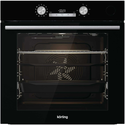 Электрический встраиваемый духовой шкаф Korting OKB 8951 EN ST черный ( объем - 77 л. t -300°)