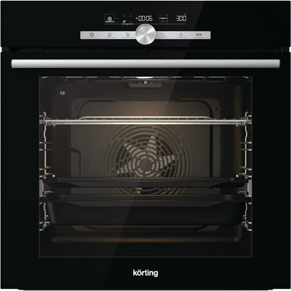 Электрический встраиваемый духовой шкаф Korting OKB 9951 CESN черный ( объем - 77 л. t -300°)