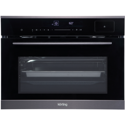 Электрический встраиваемый духовой шкаф Korting OKB 3450 GNBX Steam черный ( объем - 50 л., t -250°)