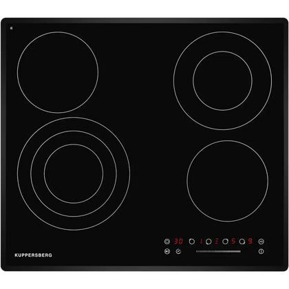 Электрическая варочная панель Kuppersberg ECS 632 F черный (конфорок - 4 шт, панель - стеклокерамика)