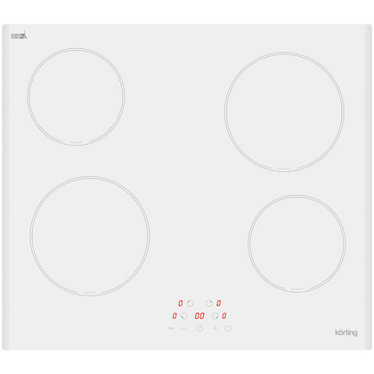 Электрическая варочная панель Korting HK 60003 BW белый (конфорок - 4 шт, панель - стеклокерамика)