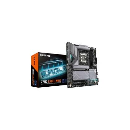 Материнская плата Gigabyte LGA 1851: Z890 EAGLE WIFI7 1.1 [Z890, 4хDDR5, 3хPCIEx16, 4хSata3, 4хM.2, 4хUSB 2, 5хUSB3, DP, USB Type-C, Standard-ATX]