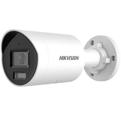 Видеокамера IP 2 Mp уличная Hikvision цилиндрическая, f: 4.0 мм, 1920*1080, ИК: 40 м, LED:40 м, карта до 512 Gb, микрофон (DS-2CD2023G2-IU(4MM))