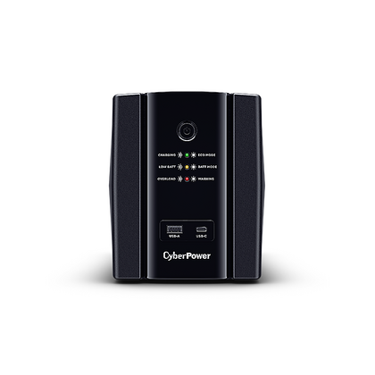 ИБП CyberPower 1500 ВА/ 900 Вт, UT1500EG , 4*Schuko, AVR, USB, RJ45/ RJ11