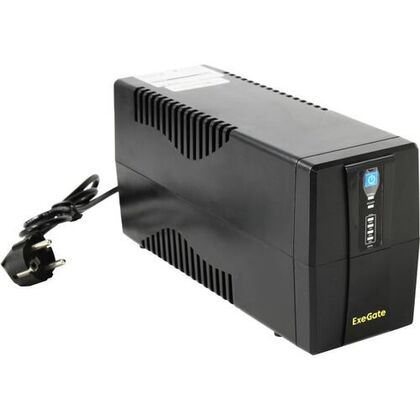 ИБП ExeGate Power Back BNB-1000 1000ВА/ 550Вт, 4хC13, AVR, (Аккумулятор 12В/ 7,2Ah)