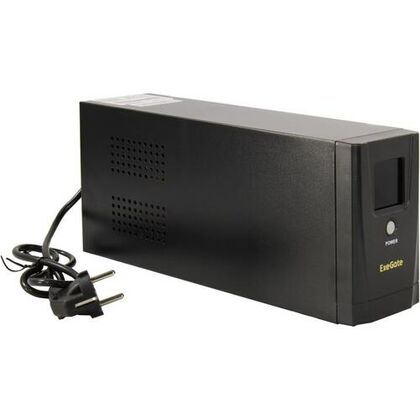 ИБП ExeGate Power Smart ULB-650 650ВА/ 360Вт, 1хSchuko, 2хC13, AVR, (Аккумулятор 12В/ 7,2Ah)