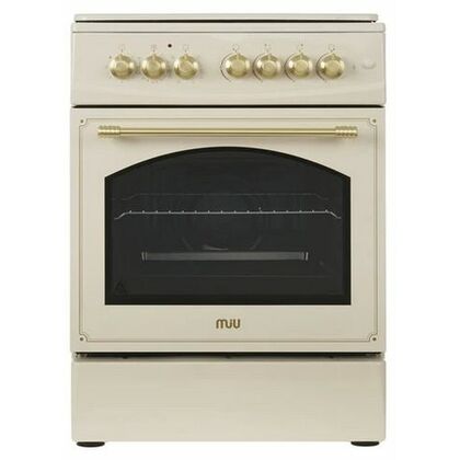 Плита комбинированная MIU Granma 61S бежевый (ГК конфорок, э/ поджиг конфорок, конфорок - 4, духовка электро, конвекция,сталь)
