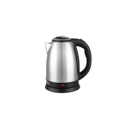 Чайник электрический Oasis K-10NS серебристый/ черный (2000 Вт, объем - 1.8 л, корпус: металлический)